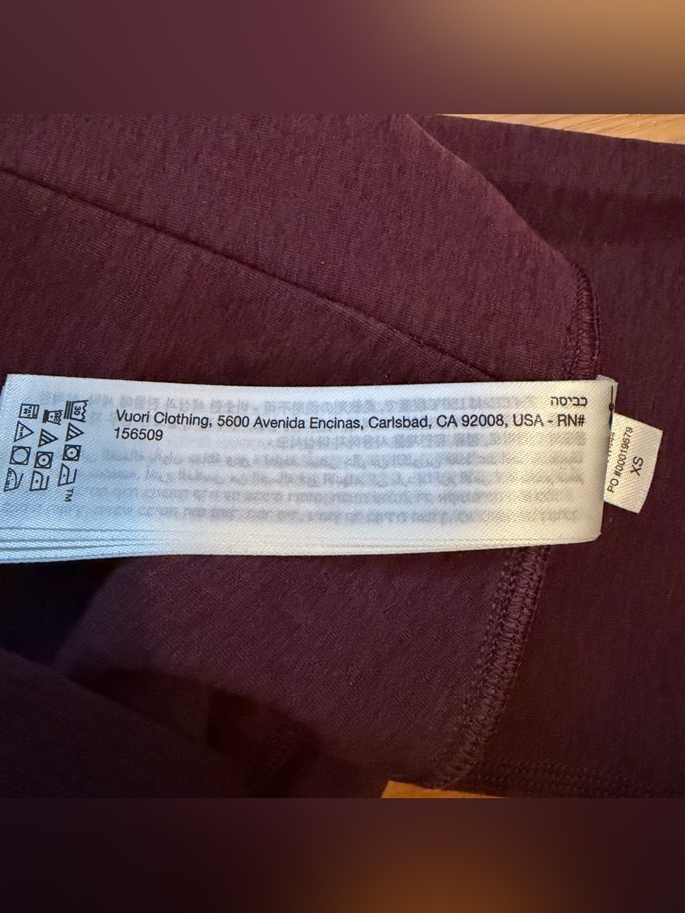 Vuori Clean Elevation Legging Raisin Heather, XS - Picture 11 of 13